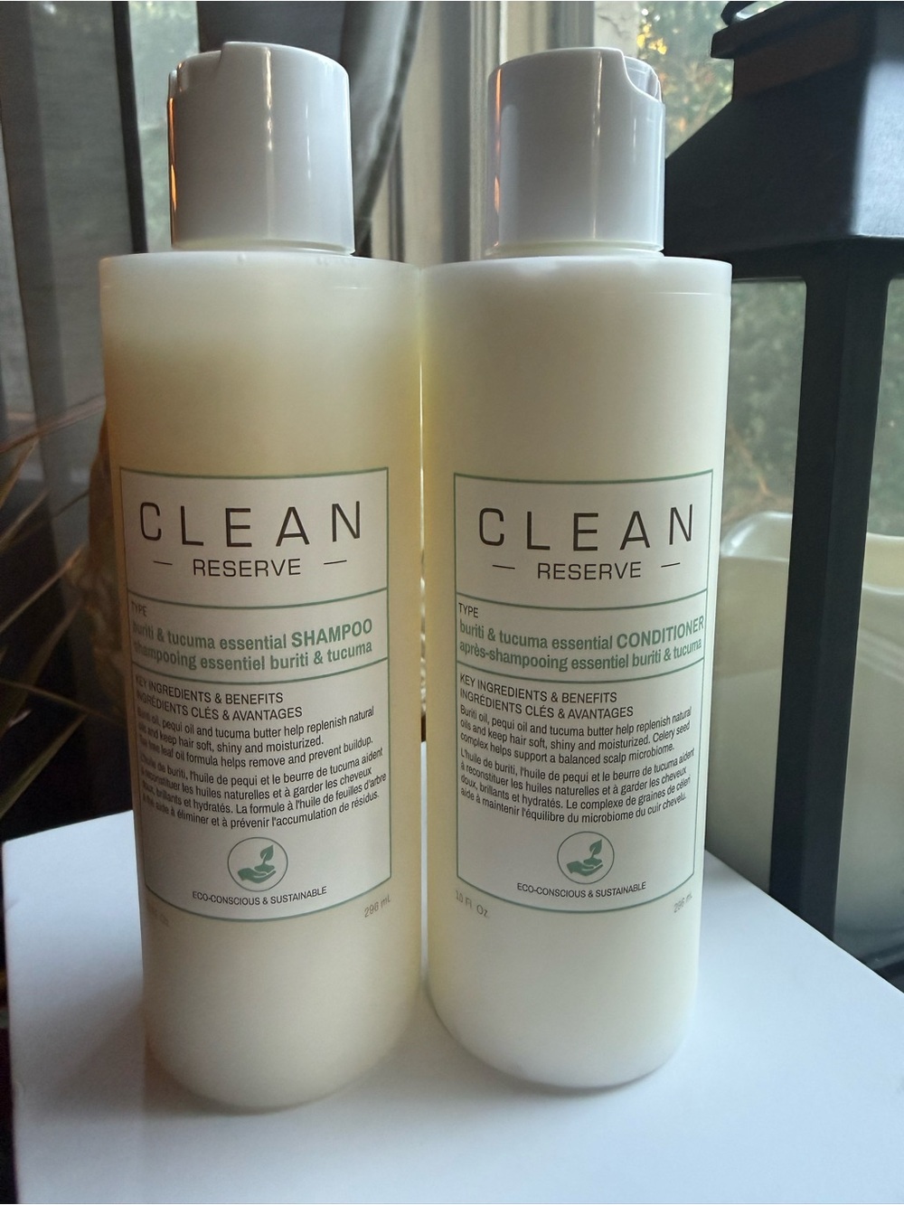 CLEAN Reserve White Buriti & Tucuma Essential Shampoo and Conditioner Set